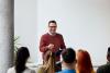 instructor teaching adult class